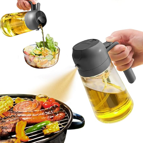 Oil Sprayer for Cooking 2 in 1